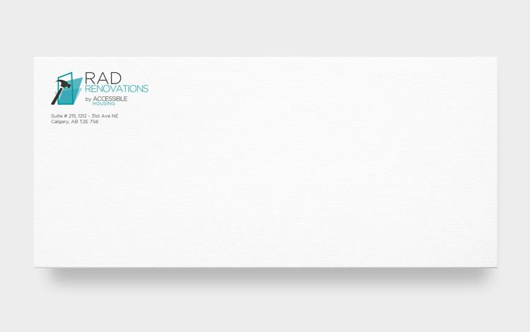 A #10 non-window envelope on a blank background.