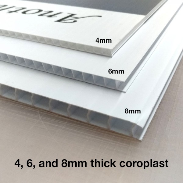 Coroplast Sign Thickness