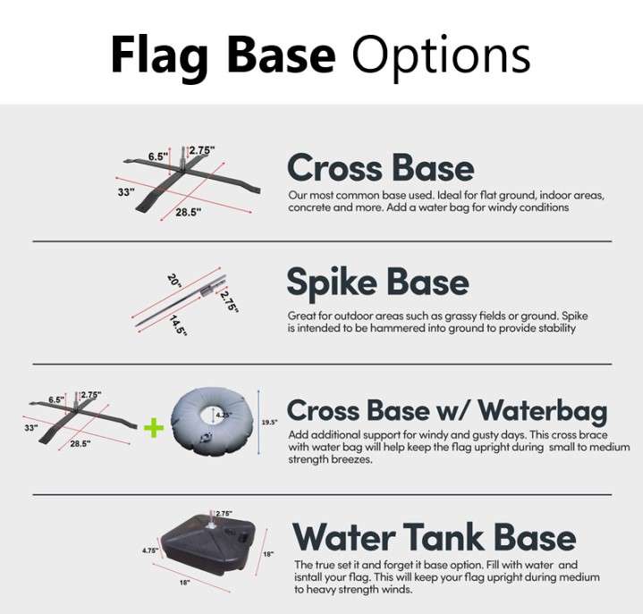 Feather Flag Base Options